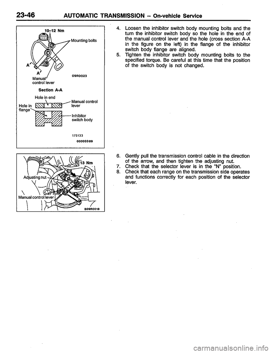 MITSUBISHI COLT 1996 Workshop Manual MITSUBISHI COLT 1996 Workshop Manual