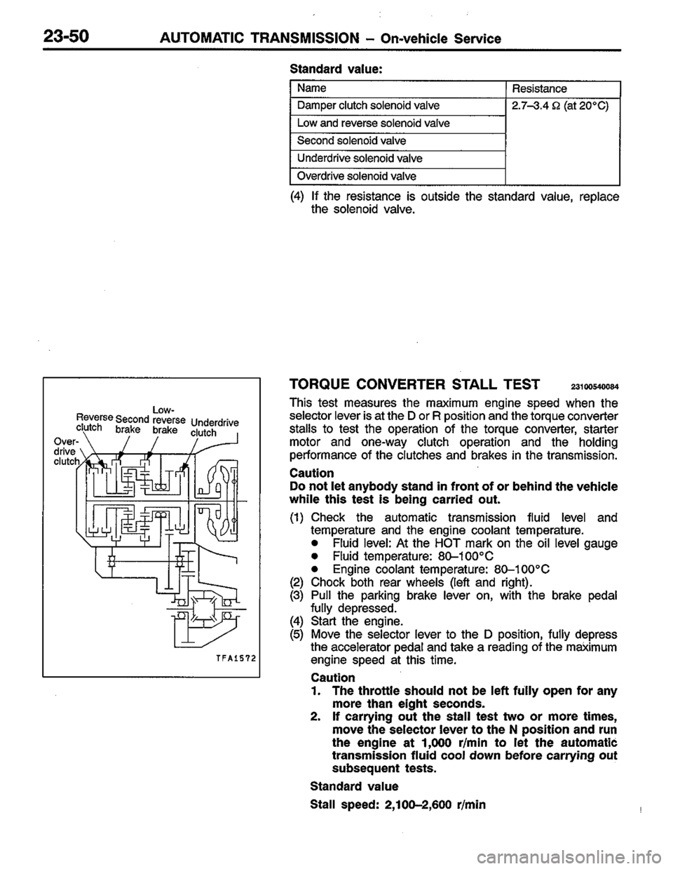 MITSUBISHI COLT 1996 Workshop Manual MITSUBISHI COLT 1996 Workshop Manual