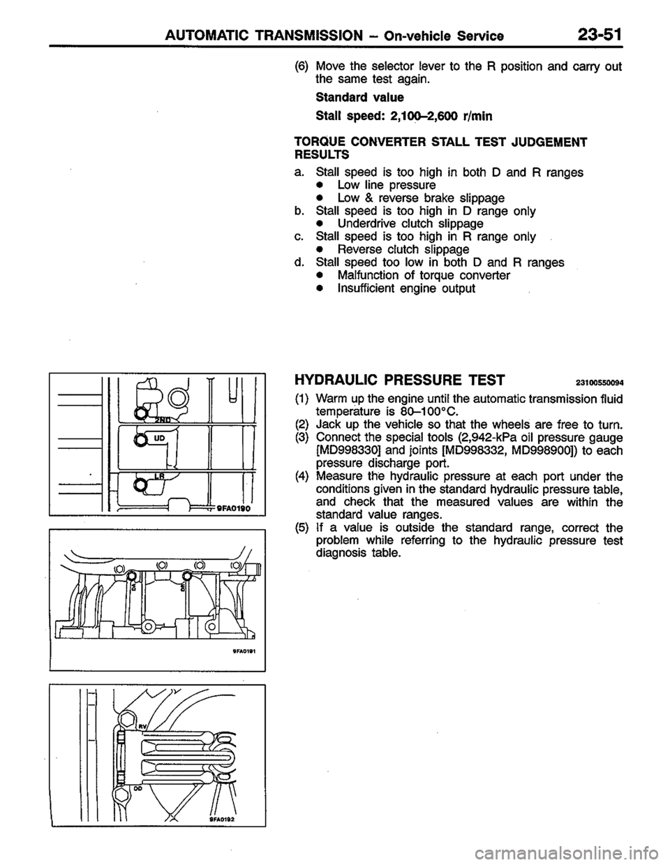 MITSUBISHI COLT 1996 Workshop Manual MITSUBISHI COLT 1996 Workshop Manual