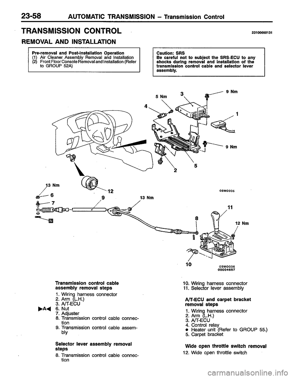 MITSUBISHI COLT 1996 Workshop Manual MITSUBISHI COLT 1996 Workshop Manual