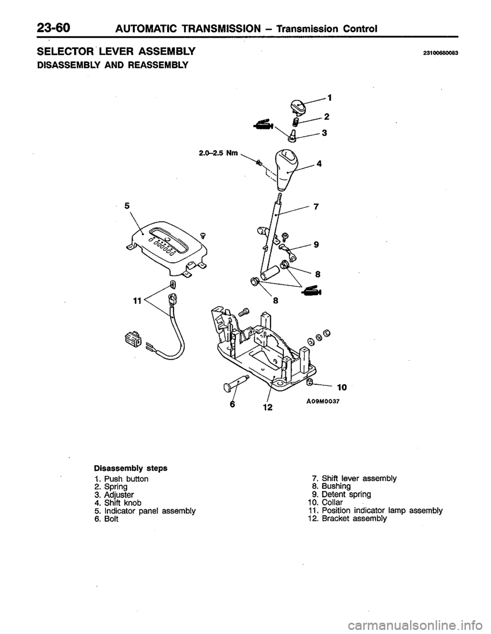MITSUBISHI COLT 1996 Workshop Manual MITSUBISHI COLT 1996 Workshop Manual