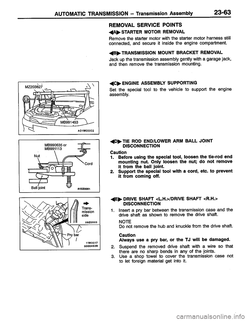 MITSUBISHI COLT 1996 Workshop Manual MITSUBISHI COLT 1996 Workshop Manual