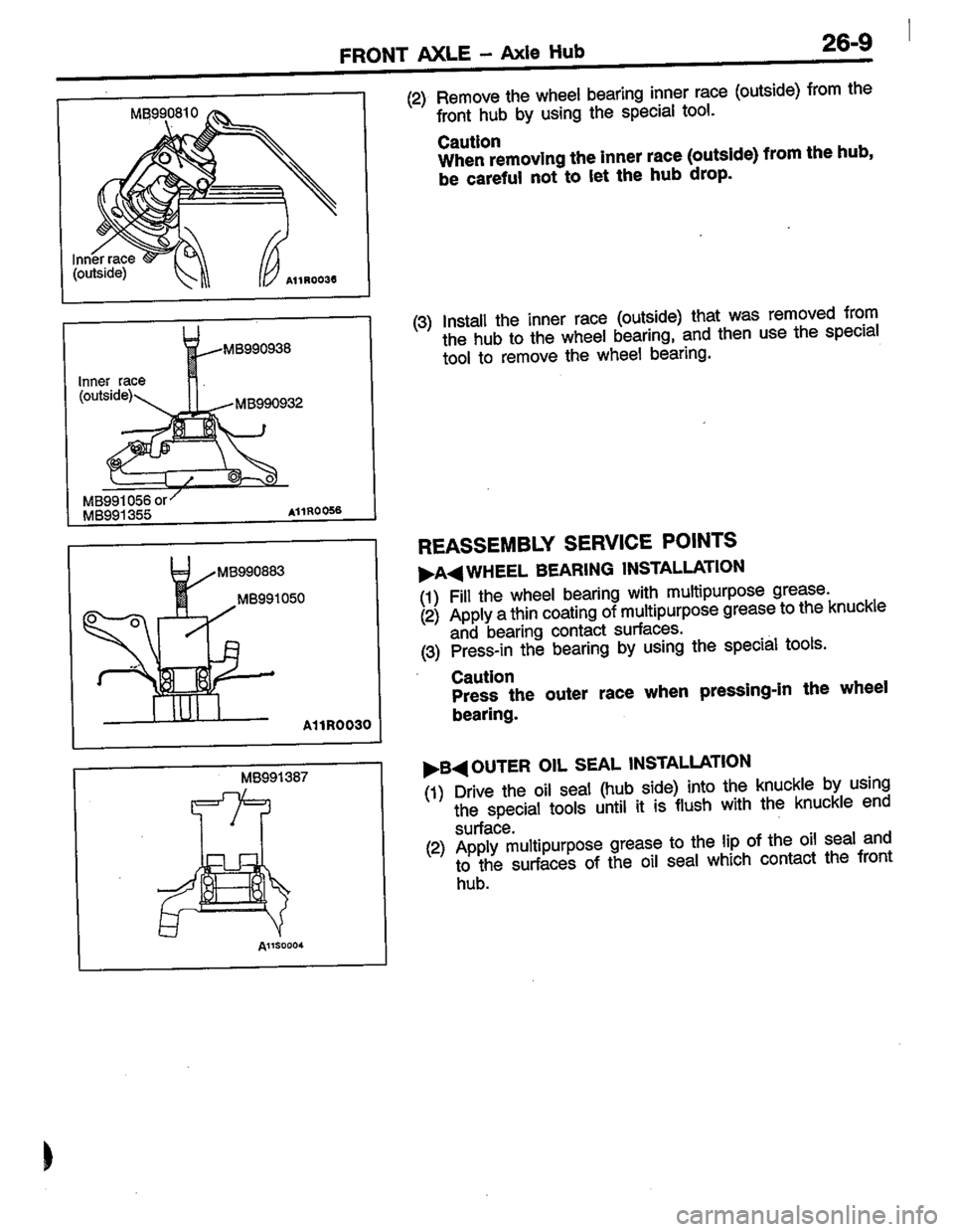 MITSUBISHI COLT 1996 Workshop Manual MITSUBISHI COLT 1996 Workshop Manual