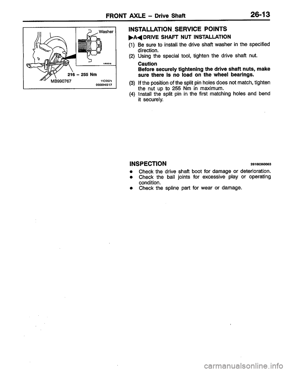 MITSUBISHI COLT 1996 Workshop Manual MITSUBISHI COLT 1996 Workshop Manual