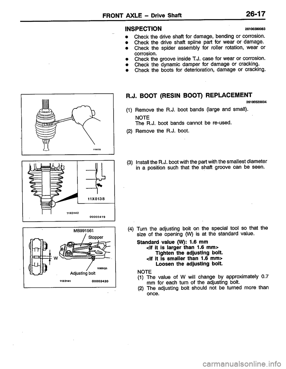 MITSUBISHI COLT 1996 Workshop Manual MITSUBISHI COLT 1996 Workshop Manual