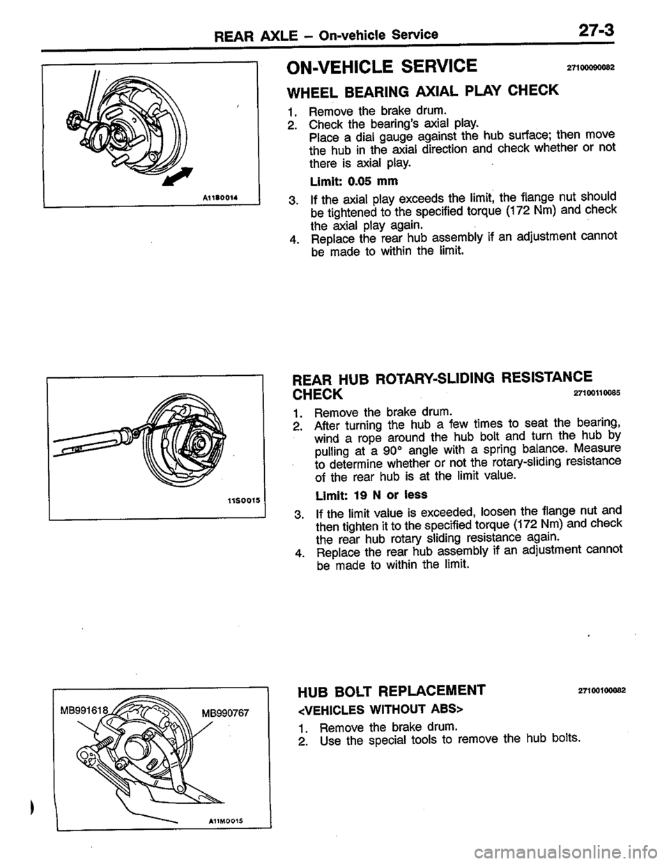 MITSUBISHI COLT 1996 Workshop Manual MITSUBISHI COLT 1996 Workshop Manual