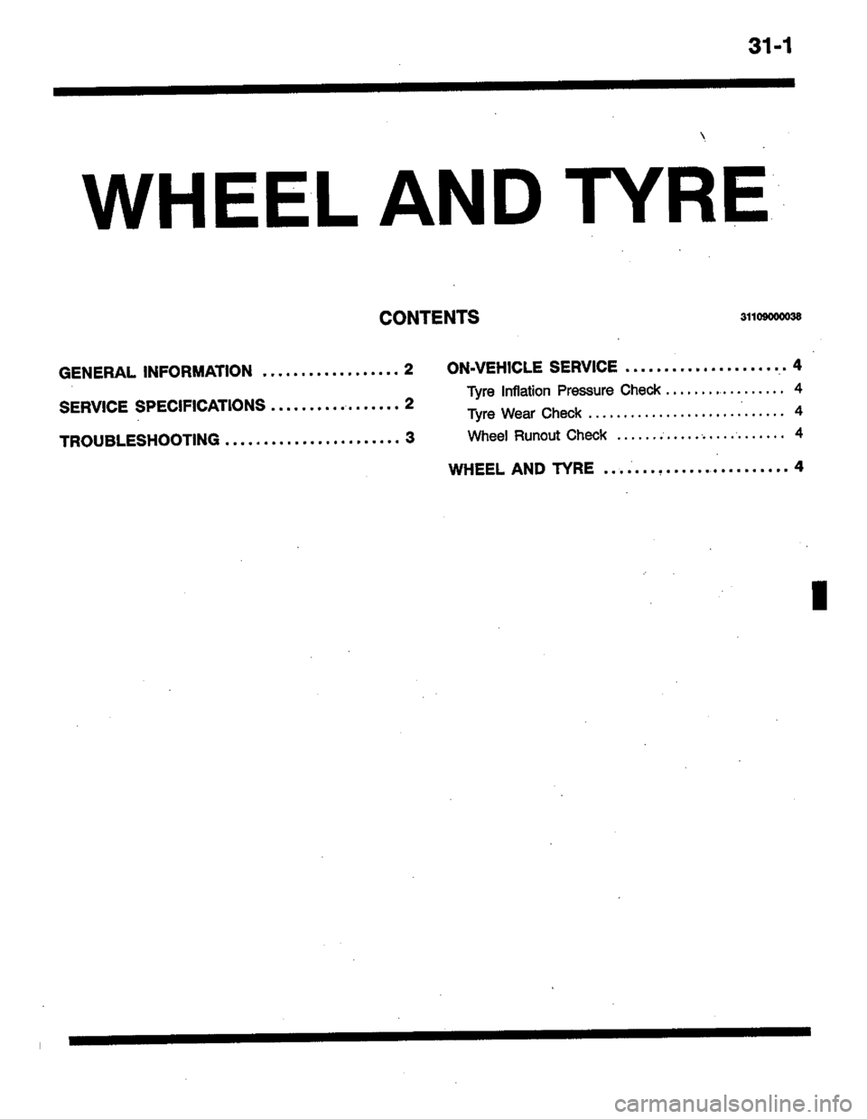 MITSUBISHI COLT 1996 Workshop Manual MITSUBISHI COLT 1996 Workshop Manual