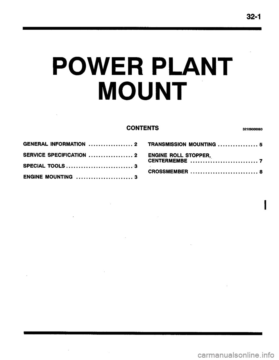 MITSUBISHI COLT 1996 Workshop Manual MITSUBISHI COLT 1996 Workshop Manual