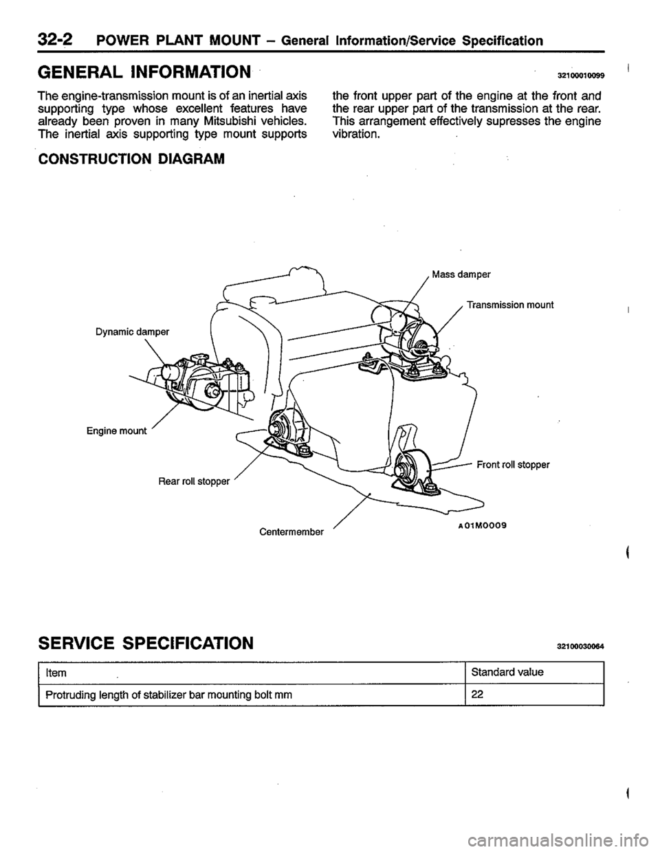MITSUBISHI COLT 1996 Workshop Manual MITSUBISHI COLT 1996 Workshop Manual