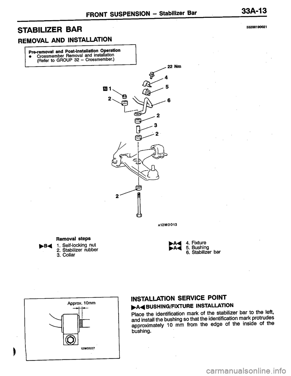 MITSUBISHI COLT 1996 Workshop Manual MITSUBISHI COLT 1996 Workshop Manual