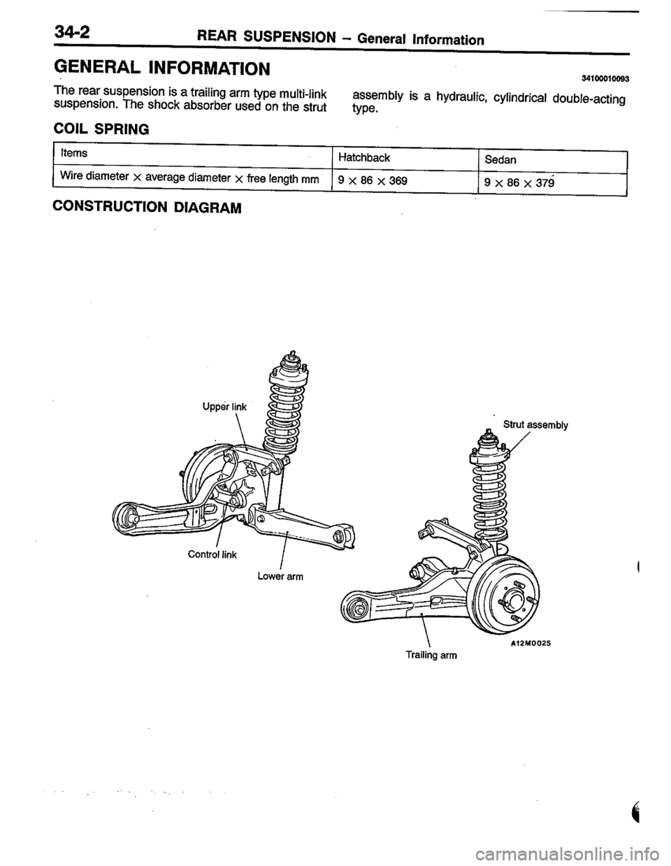 MITSUBISHI COLT 1996 Workshop Manual MITSUBISHI COLT 1996 Workshop Manual