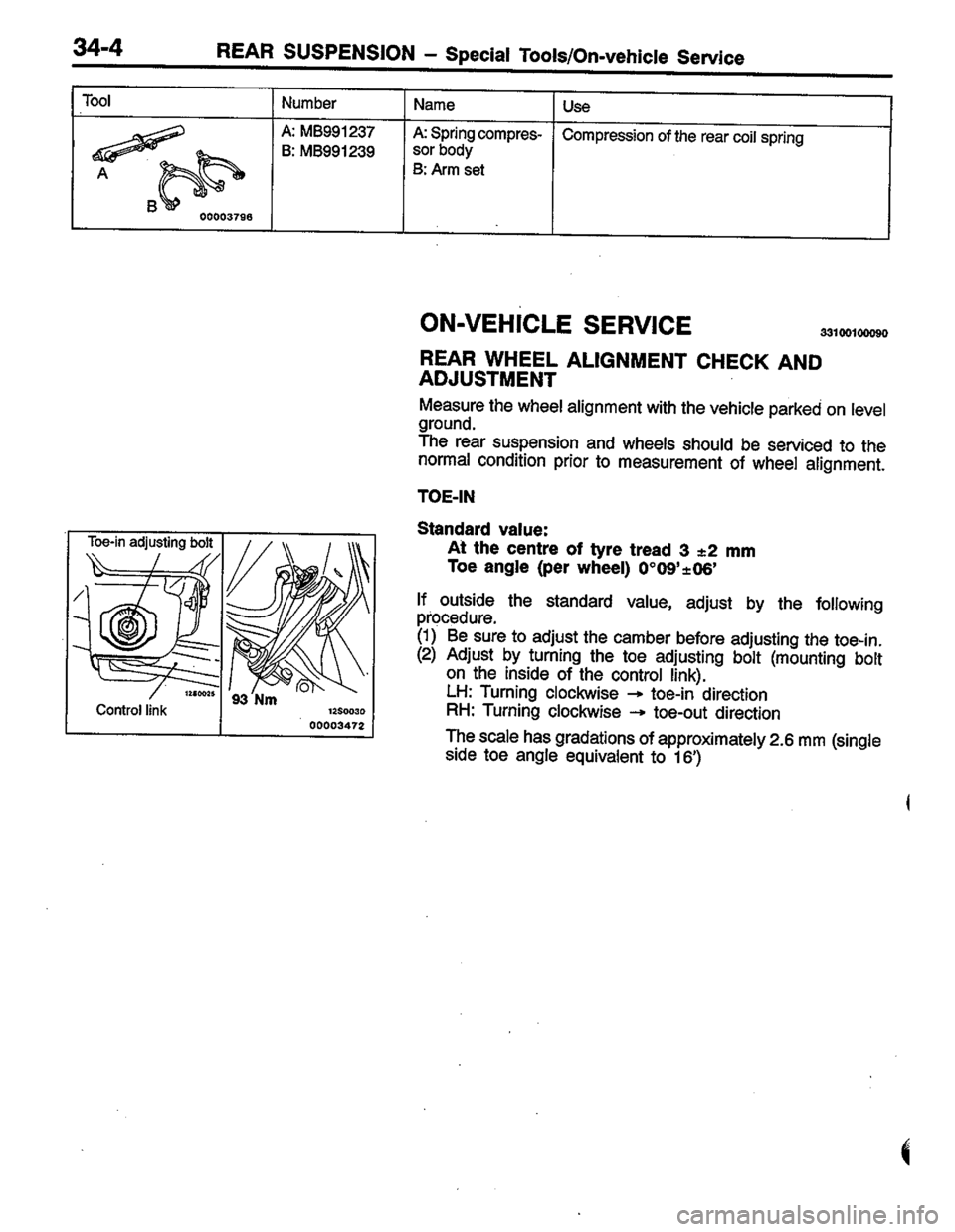 MITSUBISHI COLT 1996 Workshop Manual MITSUBISHI COLT 1996 Workshop Manual
