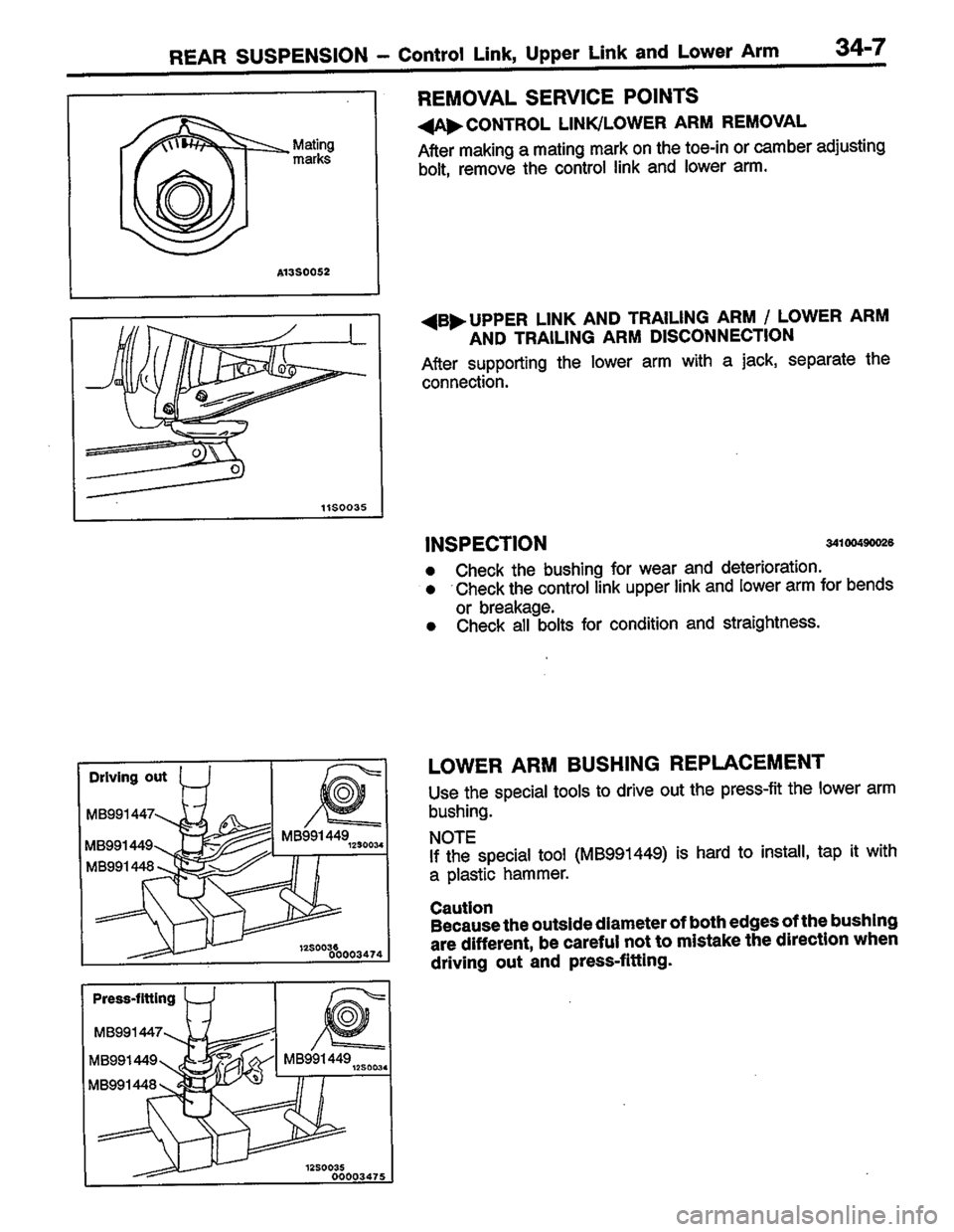 MITSUBISHI COLT 1996 Workshop Manual MITSUBISHI COLT 1996 Workshop Manual