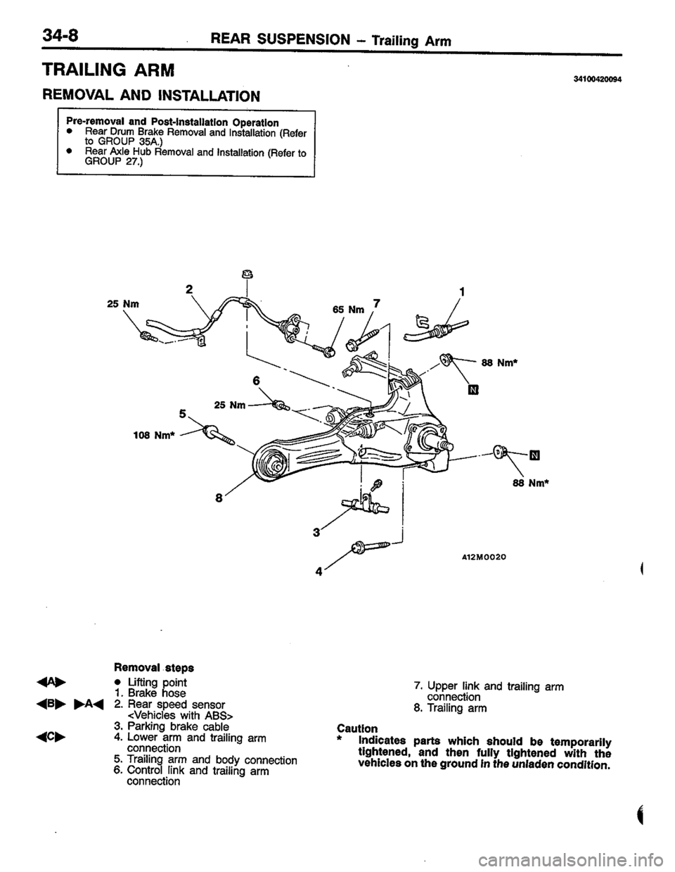 MITSUBISHI COLT 1996 Workshop Manual MITSUBISHI COLT 1996 Workshop Manual