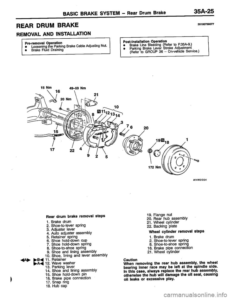 MITSUBISHI COLT 1996 Workshop Manual MITSUBISHI COLT 1996 Workshop Manual