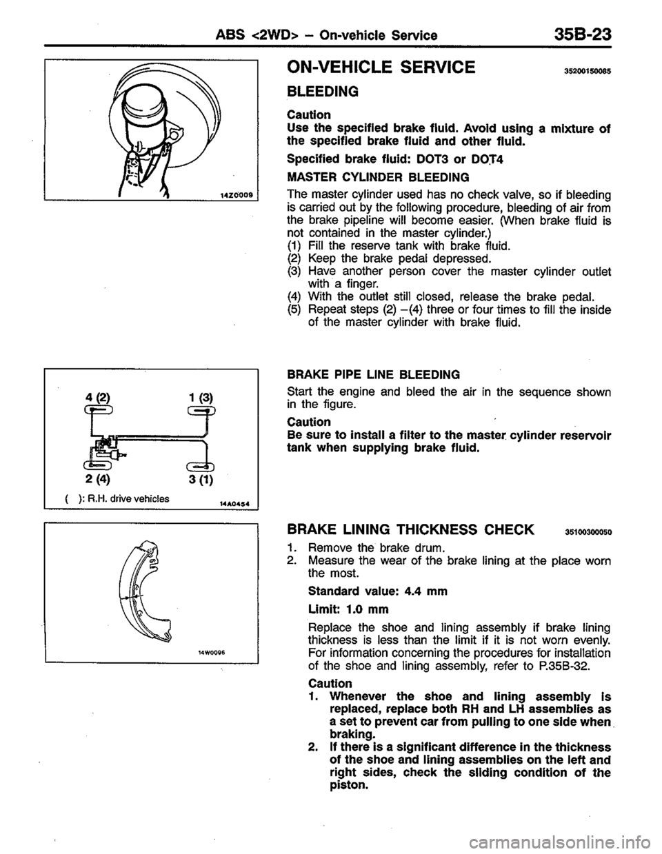 MITSUBISHI COLT 1996 Workshop Manual MITSUBISHI COLT 1996 Workshop Manual