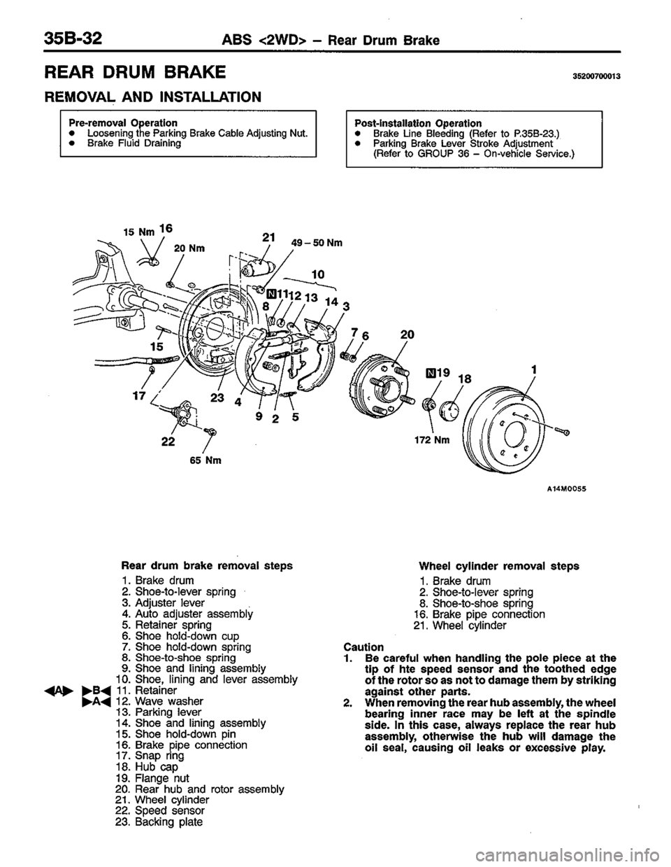 MITSUBISHI COLT 1996 Workshop Manual MITSUBISHI COLT 1996 Workshop Manual