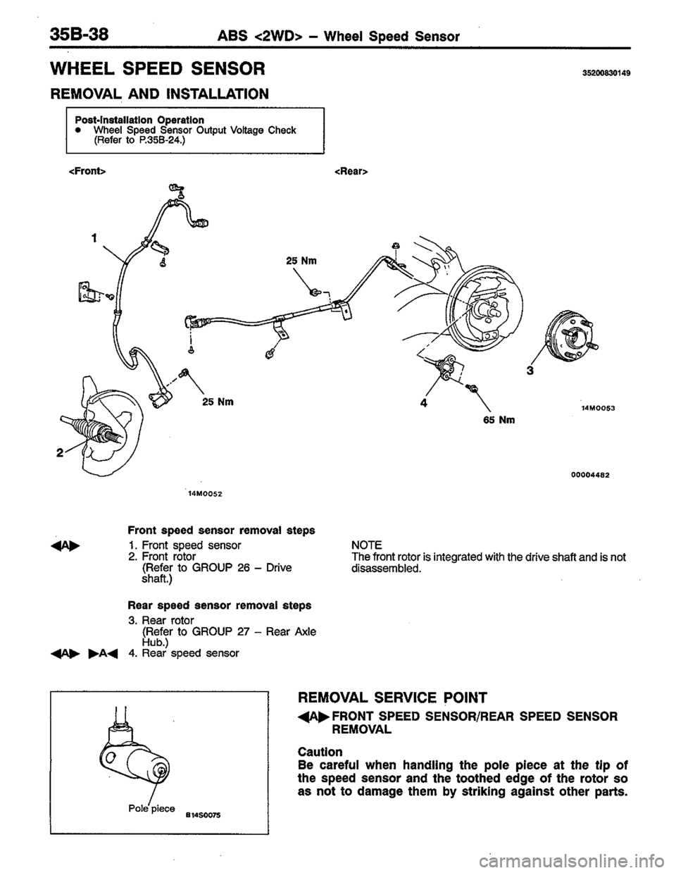 MITSUBISHI COLT 1996 Workshop Manual MITSUBISHI COLT 1996 Workshop Manual
