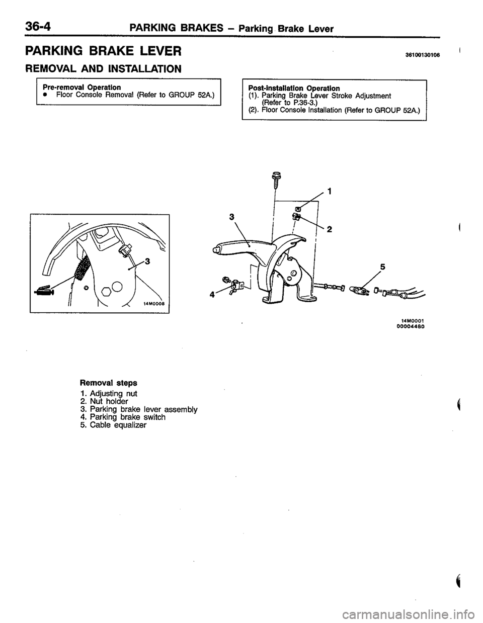 MITSUBISHI COLT 1996 Workshop Manual MITSUBISHI COLT 1996 Workshop Manual