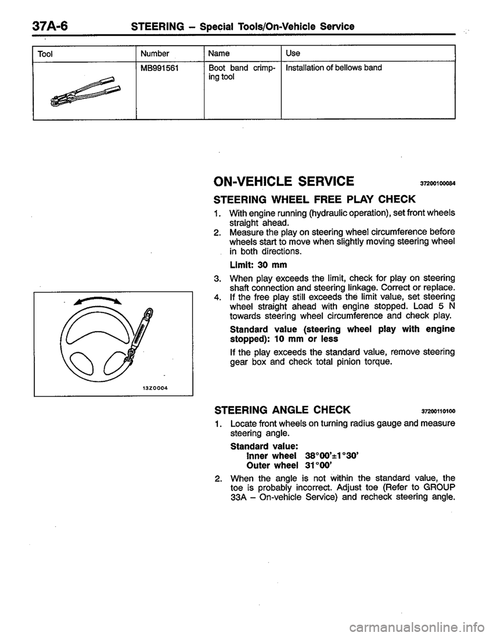MITSUBISHI COLT 1996 Workshop Manual MITSUBISHI COLT 1996 Workshop Manual