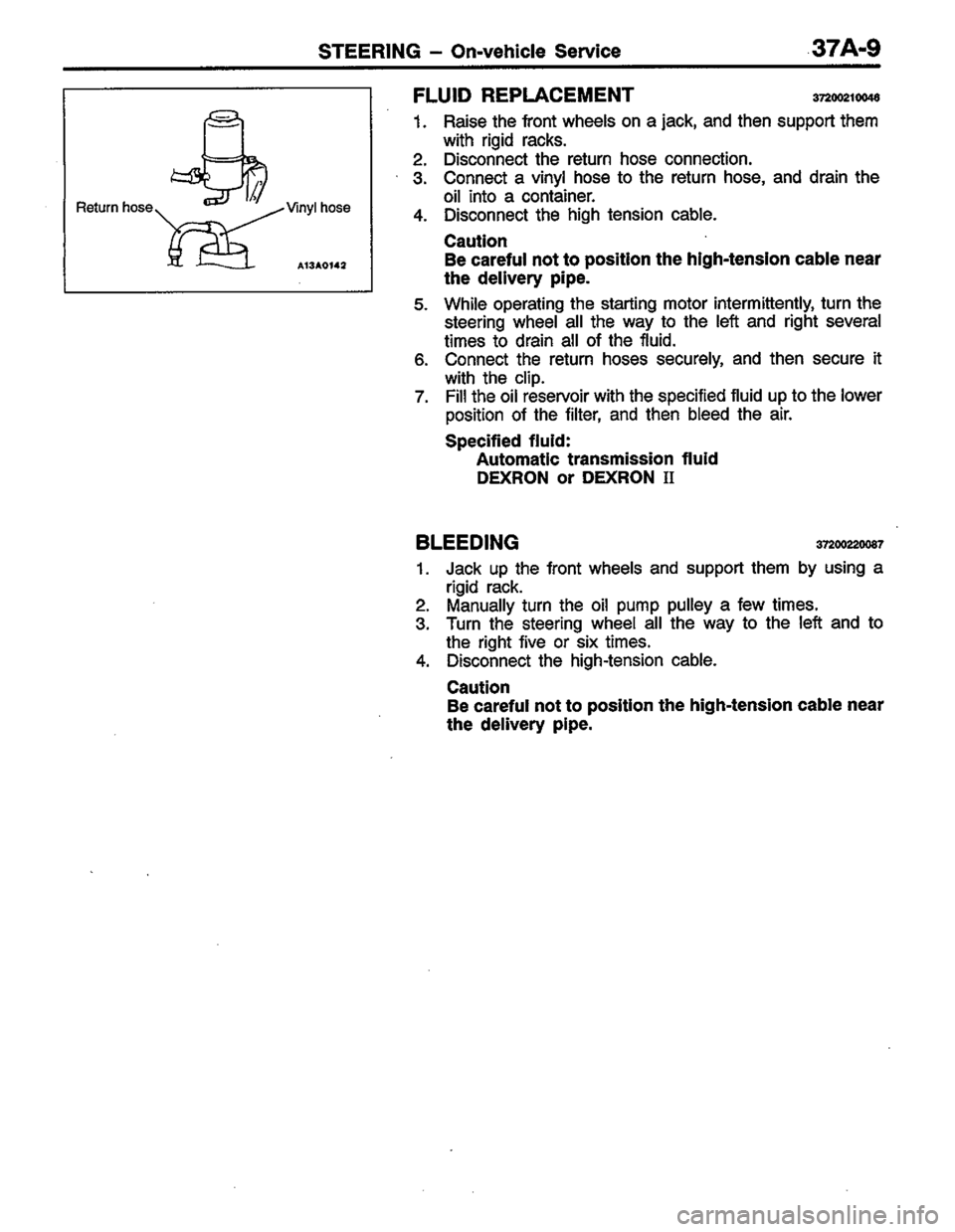 MITSUBISHI COLT 1996 Workshop Manual MITSUBISHI COLT 1996 Workshop Manual