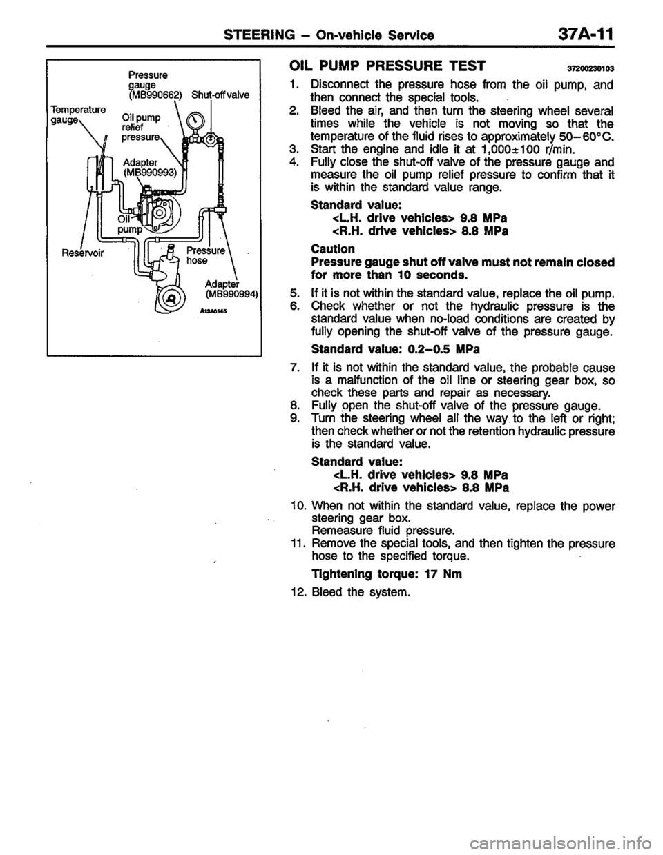 MITSUBISHI COLT 1996 Workshop Manual MITSUBISHI COLT 1996 Workshop Manual