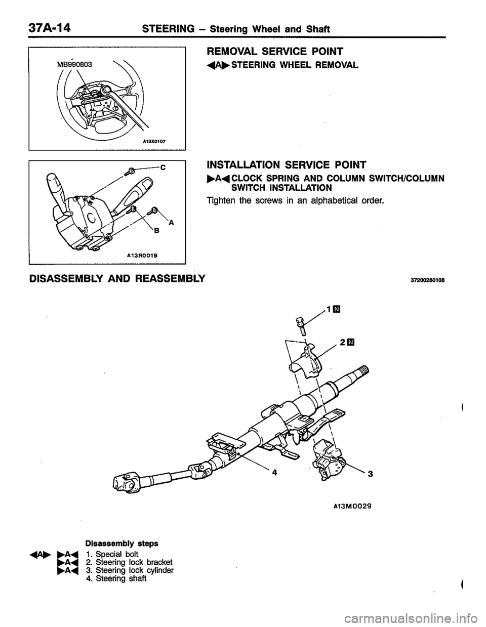 MITSUBISHI COLT 1996 Workshop Manual MITSUBISHI COLT 1996 Workshop Manual