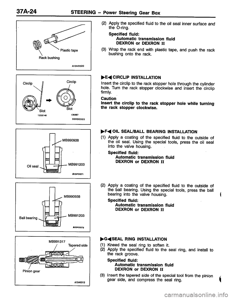 MITSUBISHI COLT 1996 Workshop Manual MITSUBISHI COLT 1996 Workshop Manual