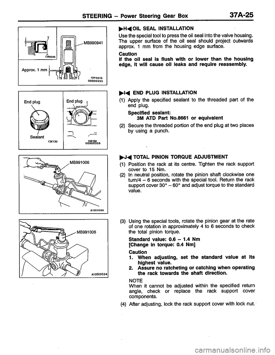 MITSUBISHI COLT 1996 Workshop Manual MITSUBISHI COLT 1996 Workshop Manual