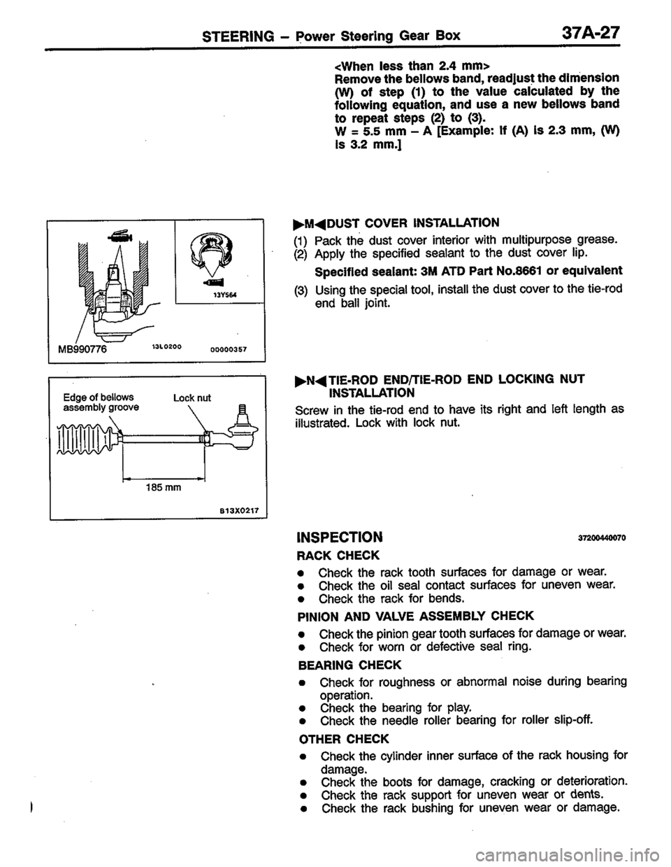 MITSUBISHI COLT 1996 Workshop Manual MITSUBISHI COLT 1996 Workshop Manual