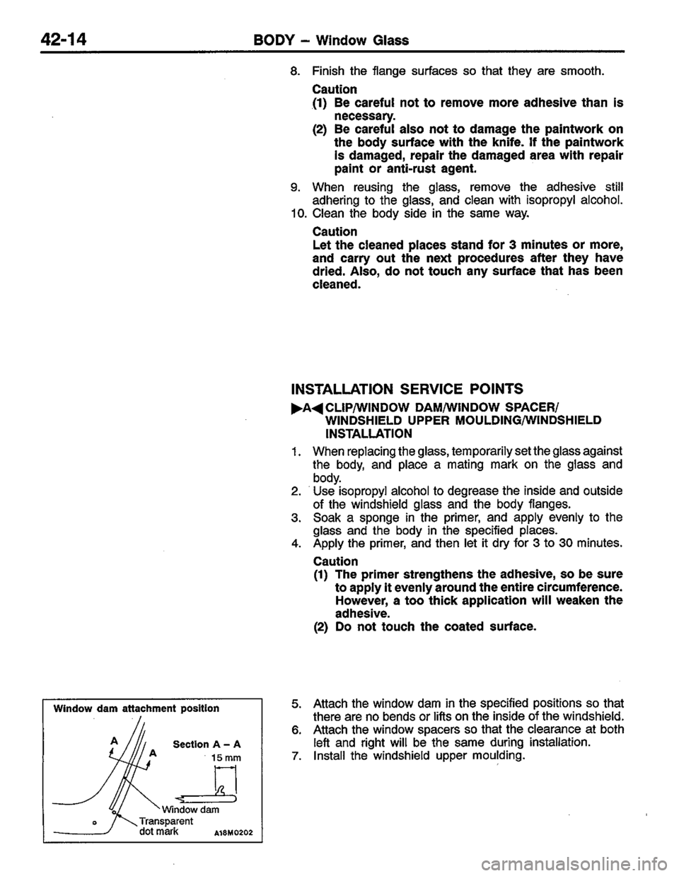 MITSUBISHI COLT 1996 Workshop Manual MITSUBISHI COLT 1996 Workshop Manual