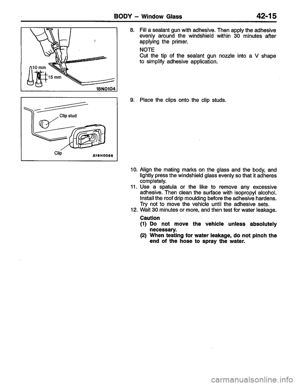 MITSUBISHI COLT 1996 Workshop Manual MITSUBISHI COLT 1996 Workshop Manual