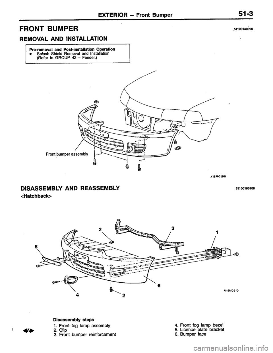 MITSUBISHI COLT 1996 Workshop Manual MITSUBISHI COLT 1996 Workshop Manual