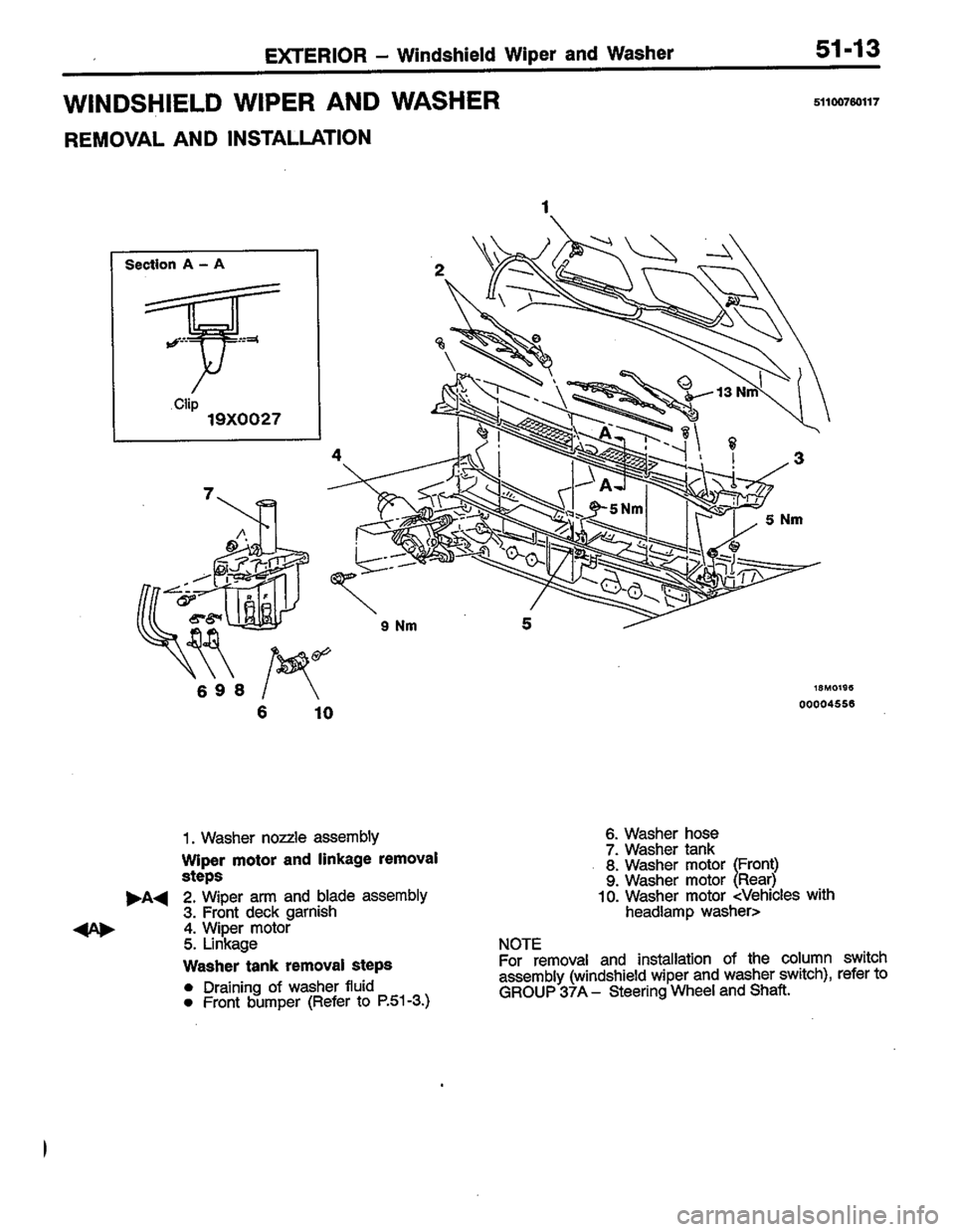 MITSUBISHI COLT 1996 Workshop Manual MITSUBISHI COLT 1996 Workshop Manual