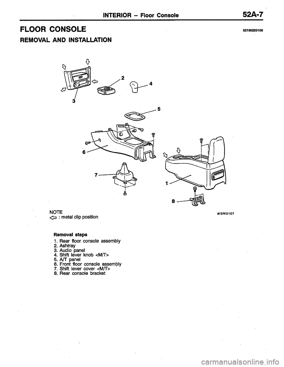 MITSUBISHI COLT 1996 Workshop Manual MITSUBISHI COLT 1996 Workshop Manual