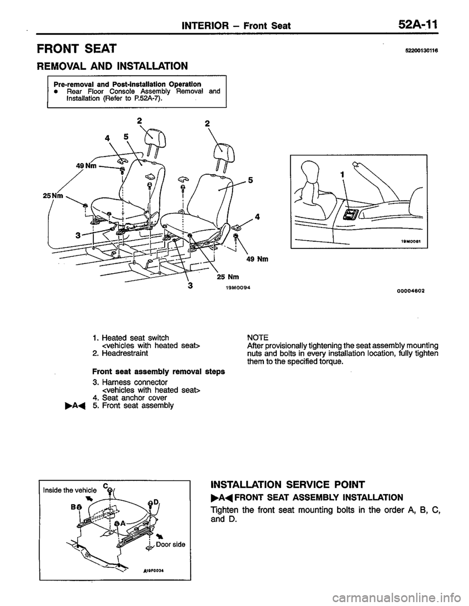MITSUBISHI COLT 1996 Workshop Manual MITSUBISHI COLT 1996 Workshop Manual