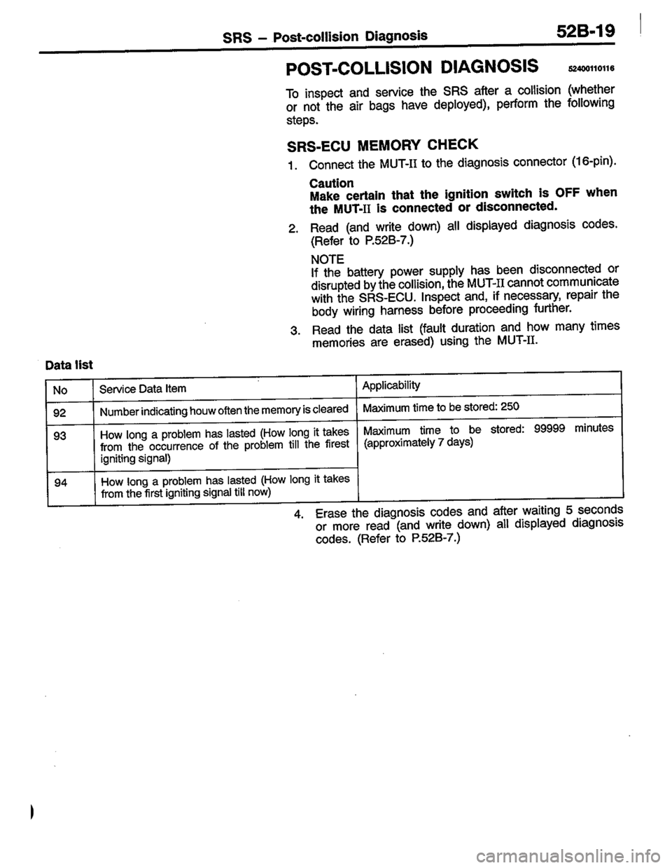 MITSUBISHI COLT 1996 Workshop Manual MITSUBISHI COLT 1996 Workshop Manual