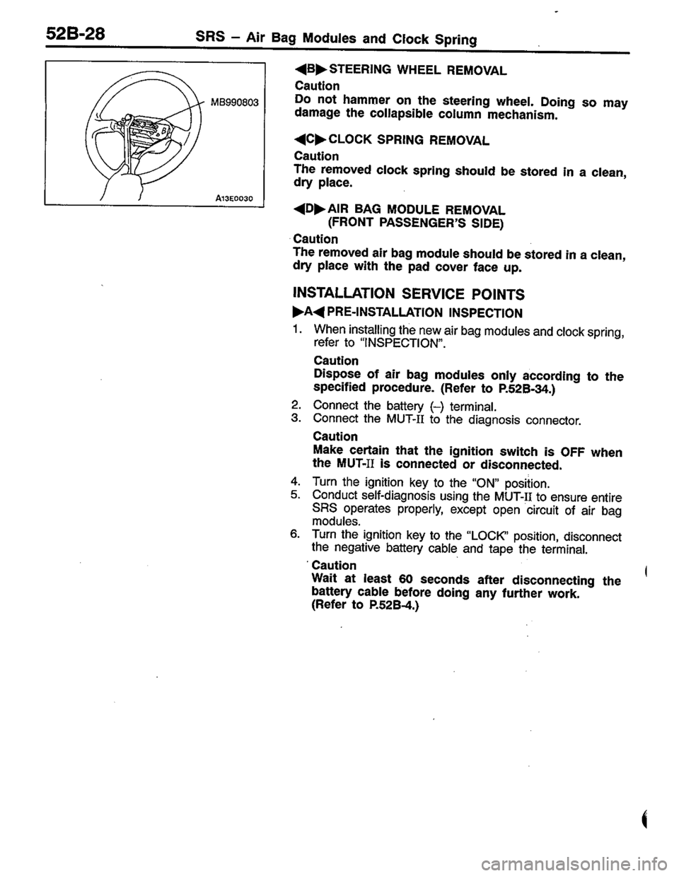 MITSUBISHI COLT 1996 Workshop Manual MITSUBISHI COLT 1996 Workshop Manual