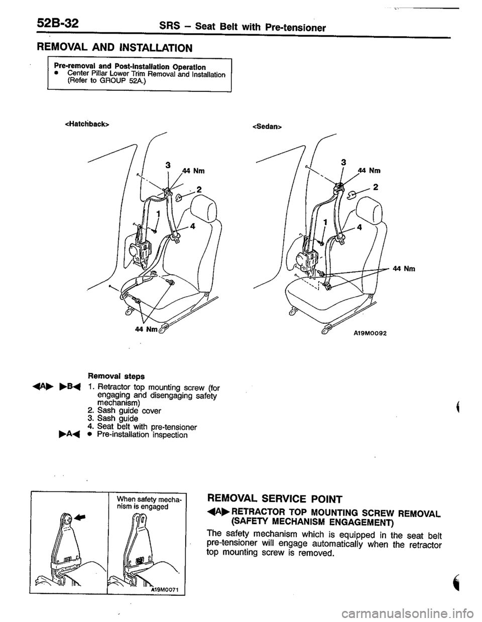 MITSUBISHI COLT 1996 Workshop Manual MITSUBISHI COLT 1996 Workshop Manual