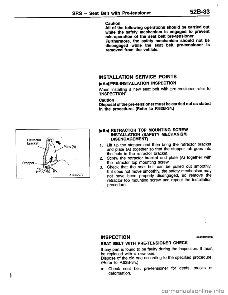 MITSUBISHI COLT 1996 Workshop Manual MITSUBISHI COLT 1996 Workshop Manual