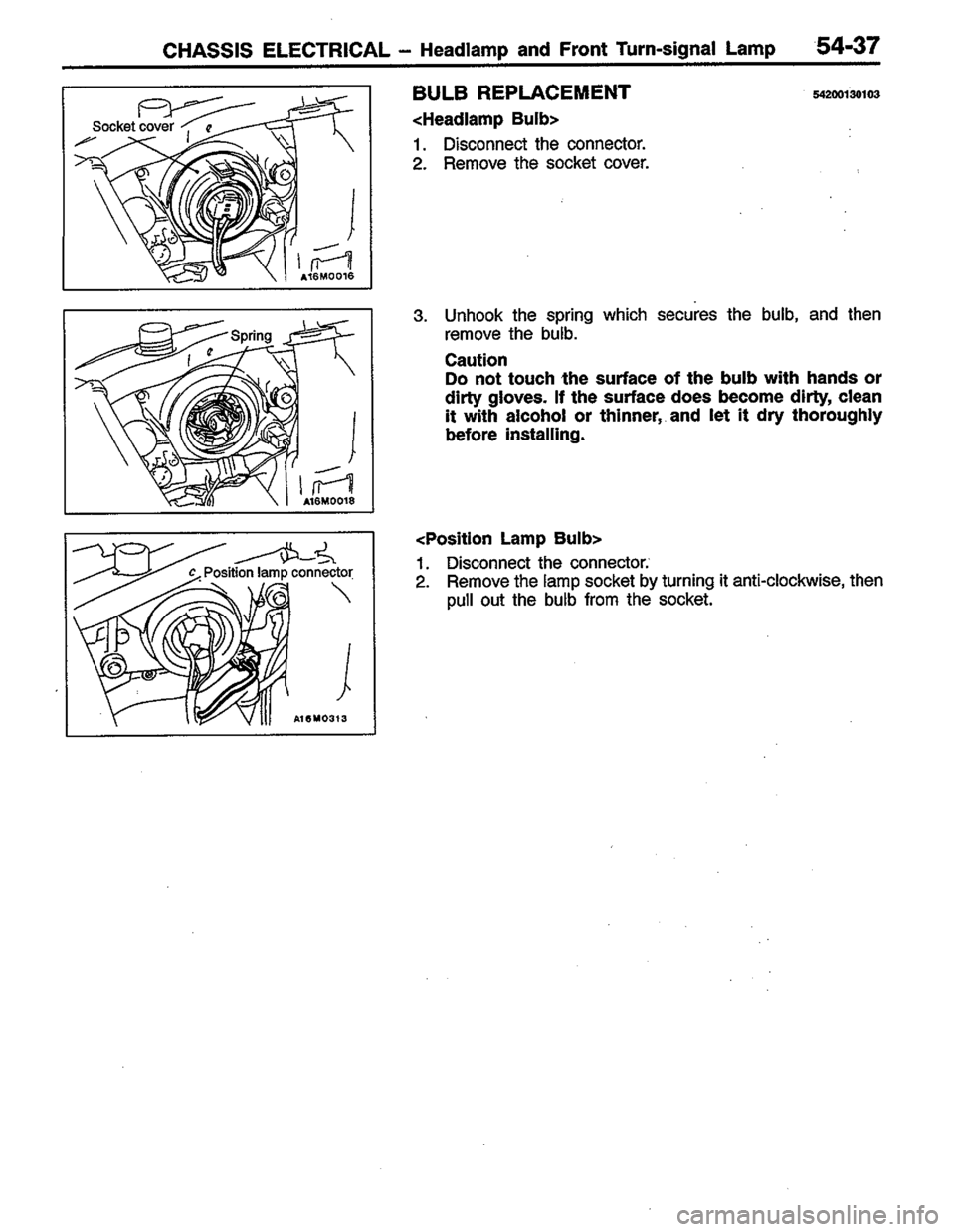 MITSUBISHI COLT 1996 Workshop Manual MITSUBISHI COLT 1996 Workshop Manual