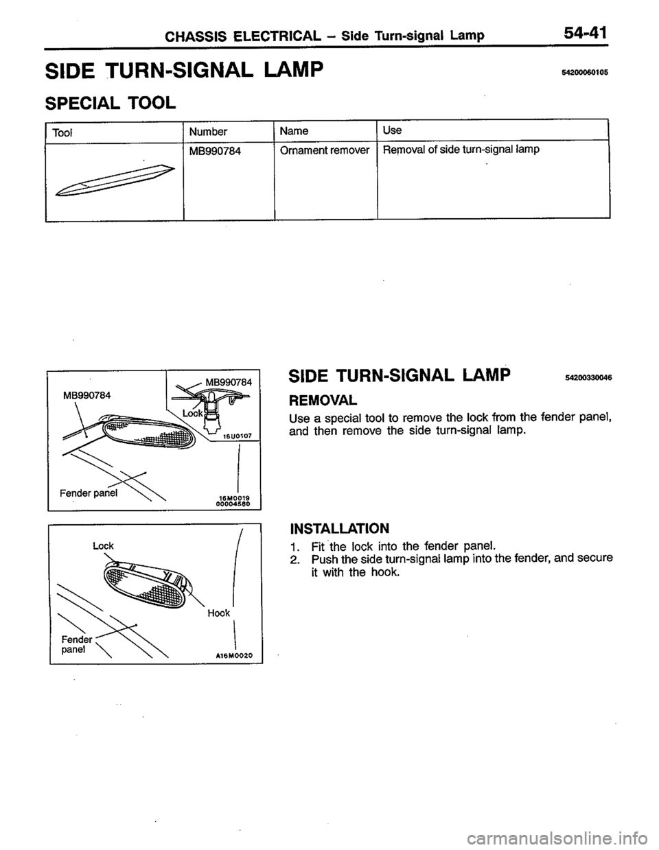MITSUBISHI COLT 1996 Workshop Manual MITSUBISHI COLT 1996 Workshop Manual