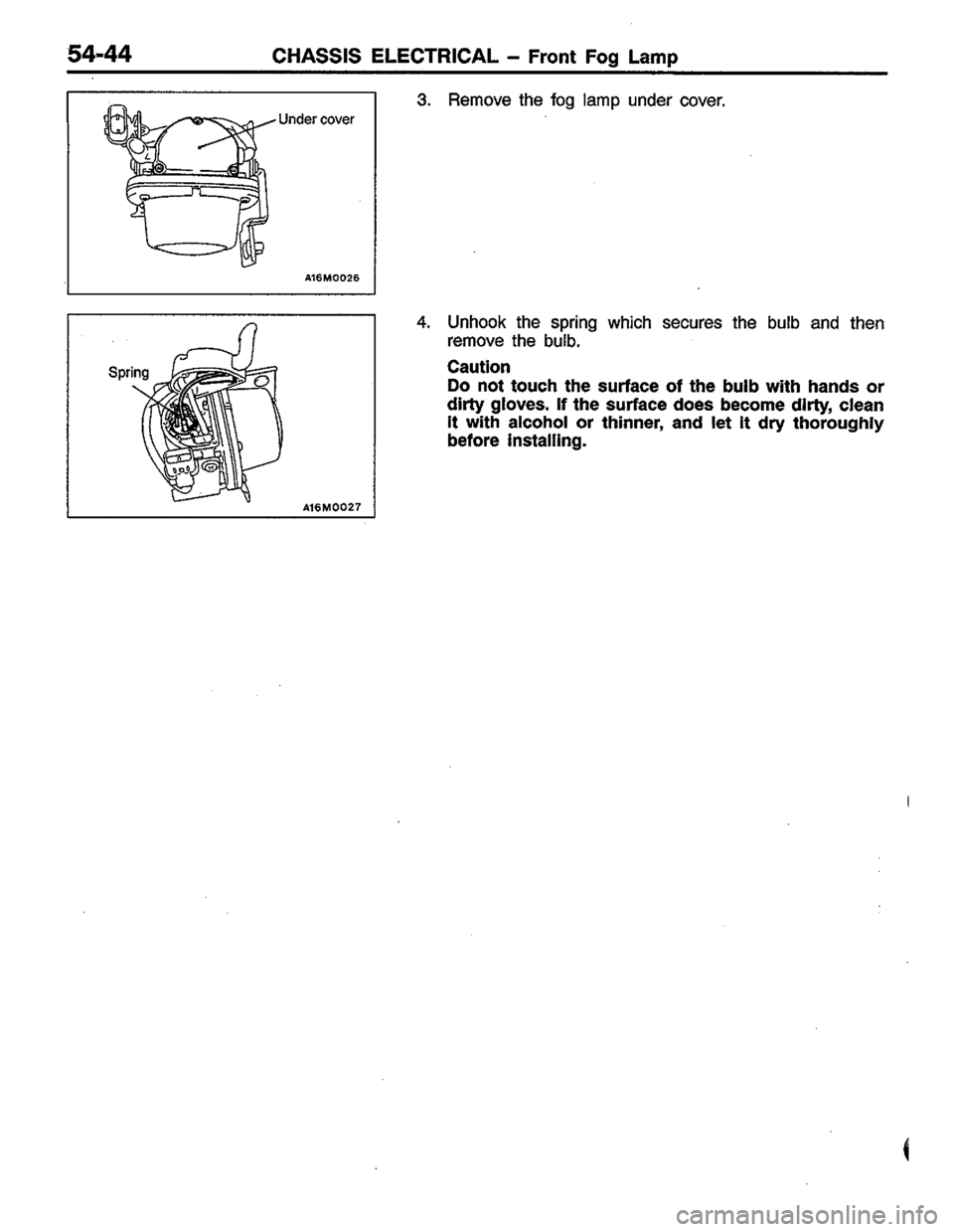 MITSUBISHI COLT 1996 Workshop Manual MITSUBISHI COLT 1996 Workshop Manual