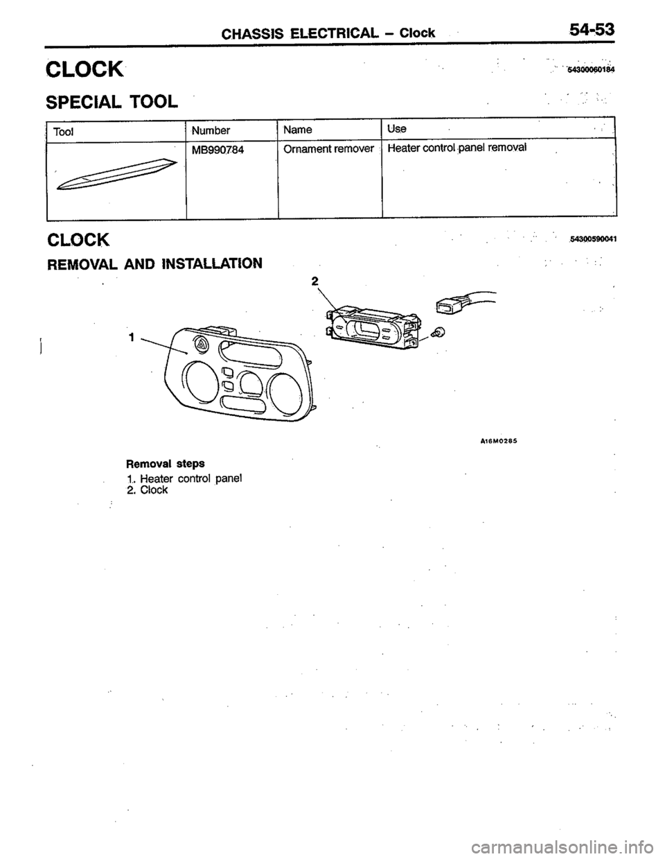 MITSUBISHI COLT 1996 Workshop Manual MITSUBISHI COLT 1996 Workshop Manual