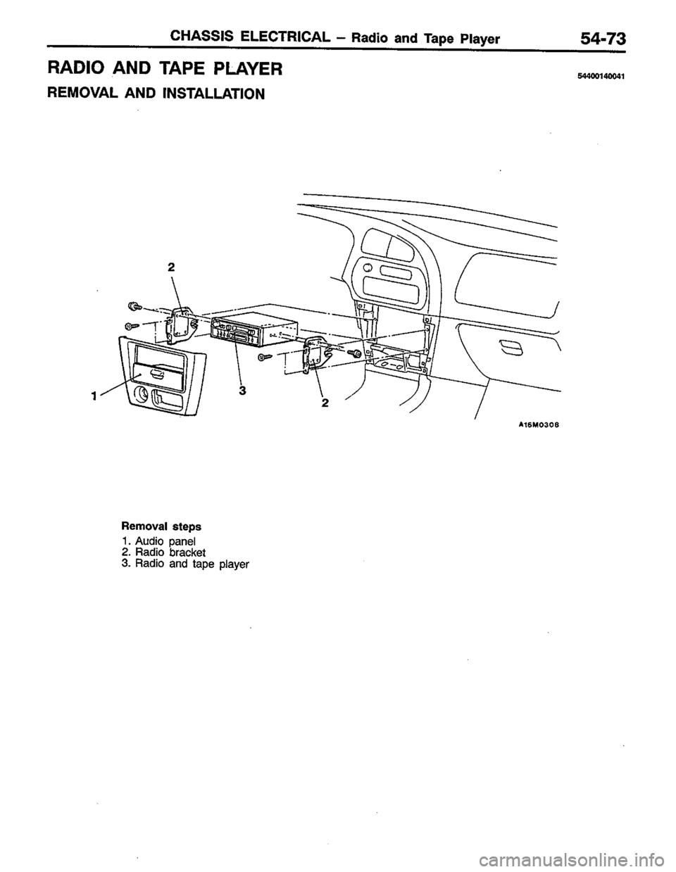 MITSUBISHI COLT 1996 Workshop Manual MITSUBISHI COLT 1996 Workshop Manual