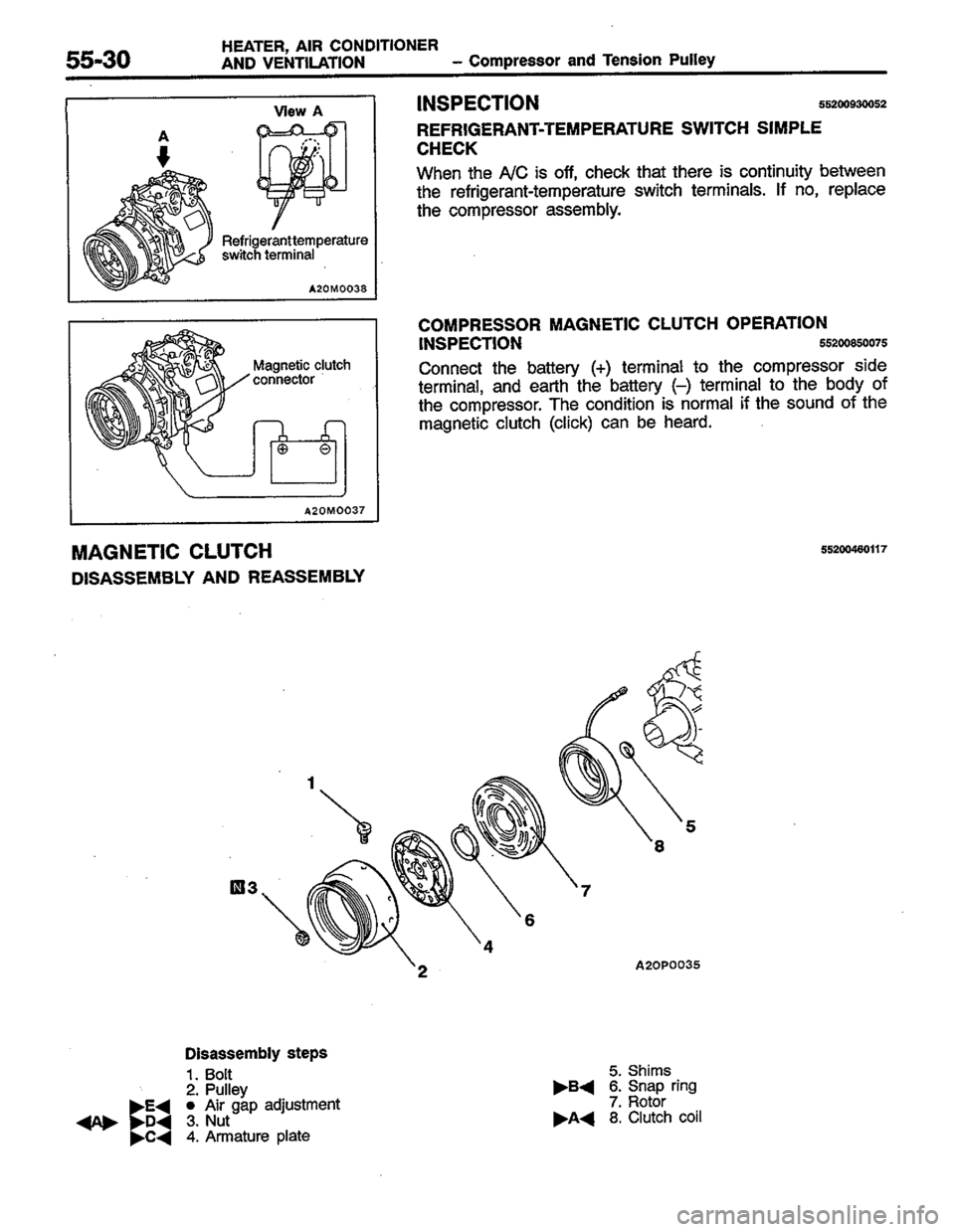 MITSUBISHI COLT 1996 Workshop Manual MITSUBISHI COLT 1996 Workshop Manual