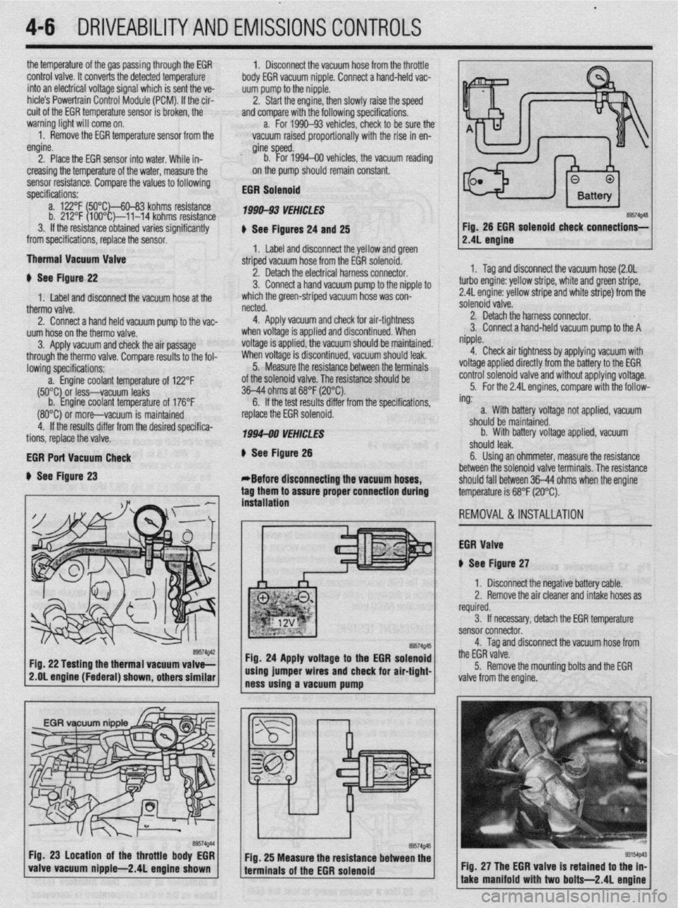 MITSUBISHI DIAMANTE 1900  Repair Manual the temperature of the gas passing through +h
 
control valve. It converts the detected temf 
Ierature 
into an electrical voltage signal which is sent the ve- 
hicle’s Powertrain Control Module (PC