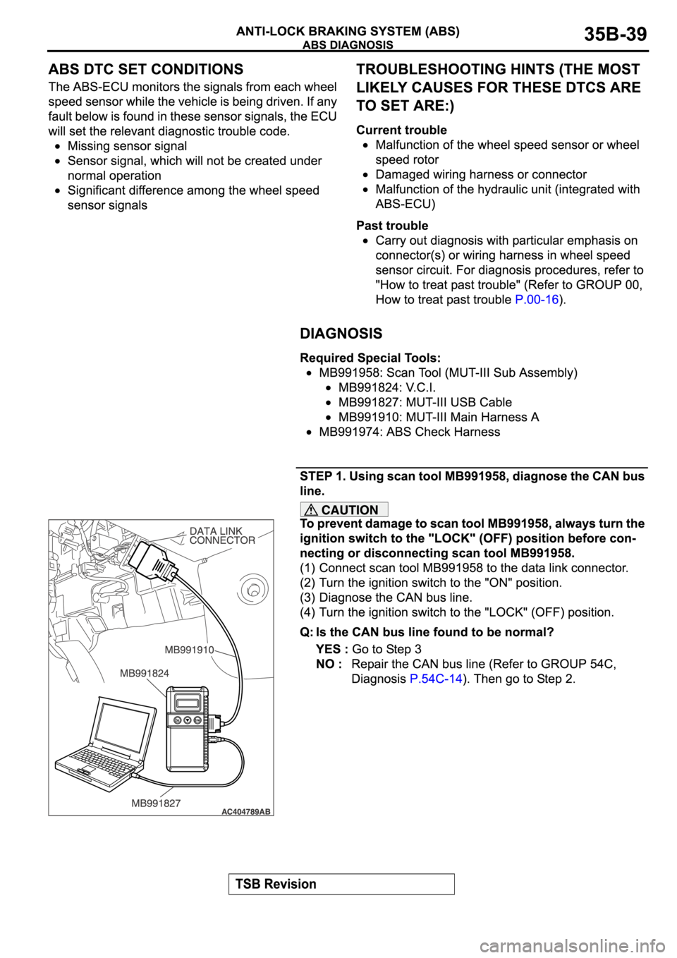 MITSUBISHI ECLIPSE 2006  Service Owners Guide 