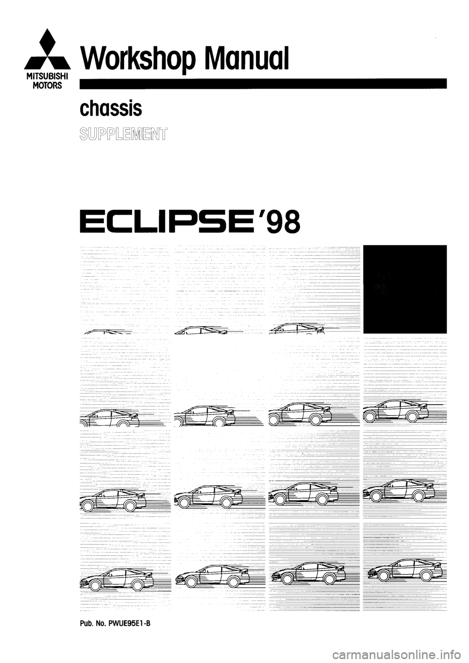 MITSUBISHI ECLIPSE 1998  Workshop Manual 