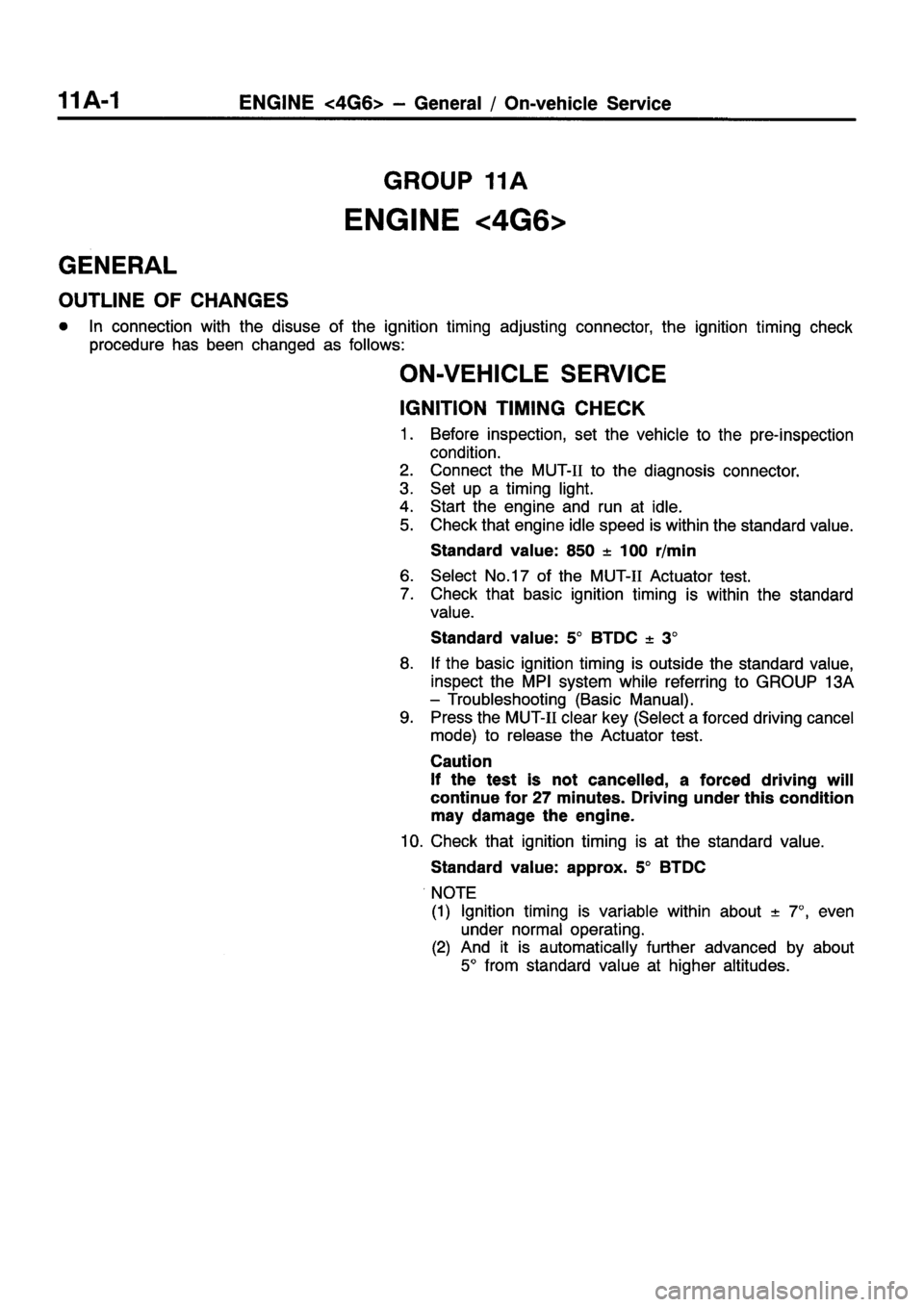 MITSUBISHI ECLIPSE 1998  Workshop Manual 